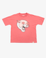 The Girl Club Coral Leopard Heart Relaxed Tee