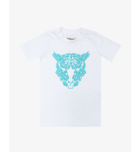 The Girl Club White Lace Tiger Tee