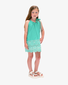 The Girl Club Teal Border Embroidery Dress