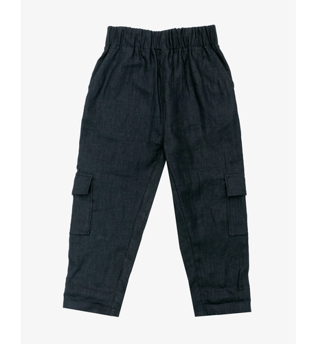 Band of Boys Black Linen Cargo Pants