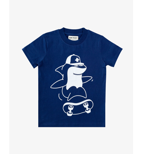 Band of Boys Blue Shark Skate Tee