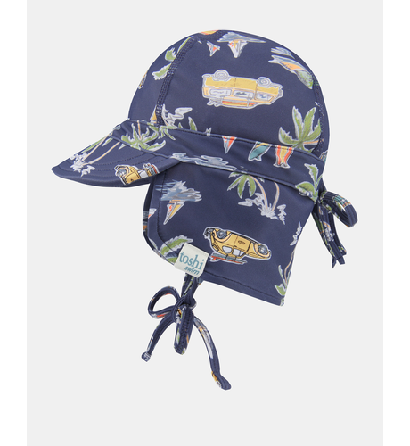 Toshi Swim Baby Flap Cap Classic - Surf Twilight