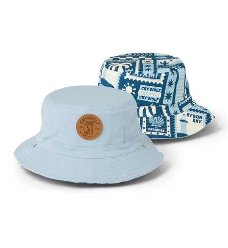 Crywolf Reversible Bucket Hat - Postcards