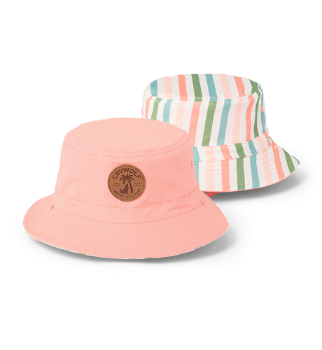 Crywolf Reversible Bucket Hat - Summer Stripe