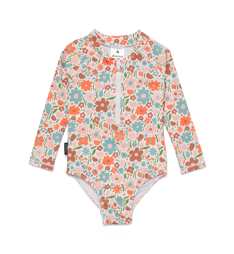 Crywolf L/S Swimsuit - Flower Market