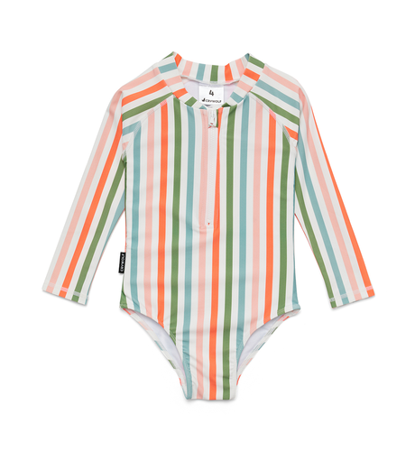 Crywolf L/S Swimsuit - Summer Stripe