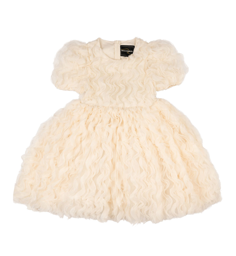 Rock Your Kid Cream Ruffle Tulle Party Dress