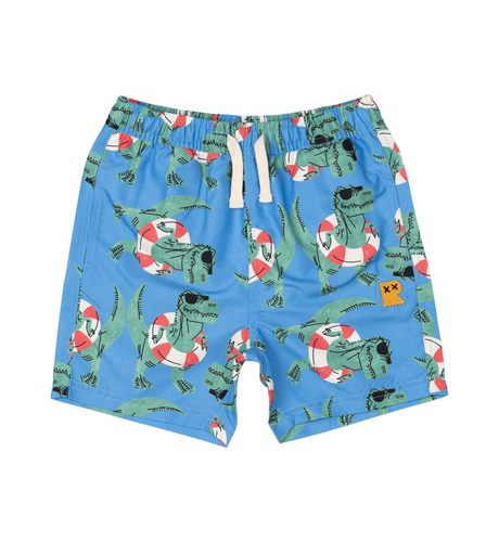 Rock Your Kid Dino Swim Boardshorts