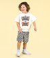 Rock Your Kid Black Checker Shorts