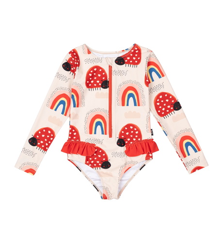 Rock Your Kid Love Bug Rainbow One Piece