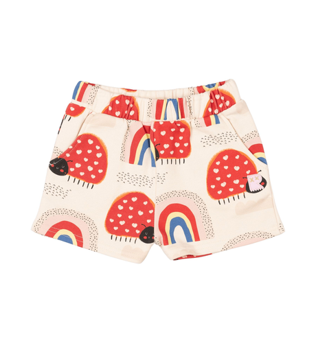 Rock Your Kid Love Bug Rainbow Shorts