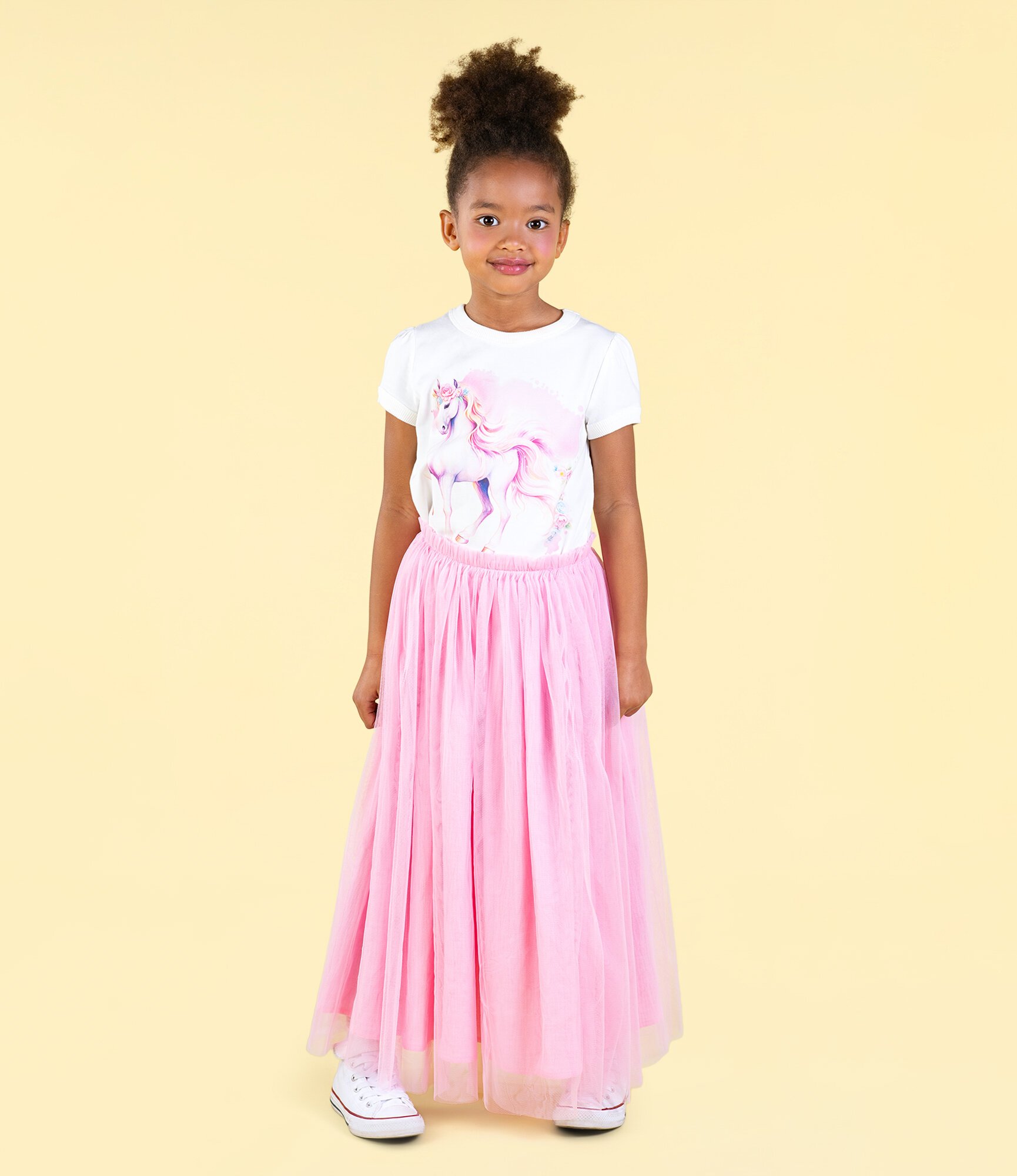 Rock Your Kid Pink Tulle Overlay Maxi Skirt CLOTHING GIRL Girls Skirts Kids Clothing NZ Shop Online Kid Republic S24 25 ROCK YOUR BABY D1