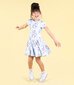 Rock Your Kid Blue Unicorn Waisted Dress