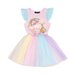 Rock Your Kid Unicorn Rainbow Singlet Circus Dress