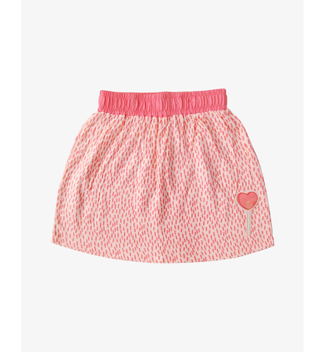 The Girl Club Coral Lollipop Muslin Skirt