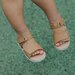 Pretty Brave Bailey Sandal - Tan Smiley