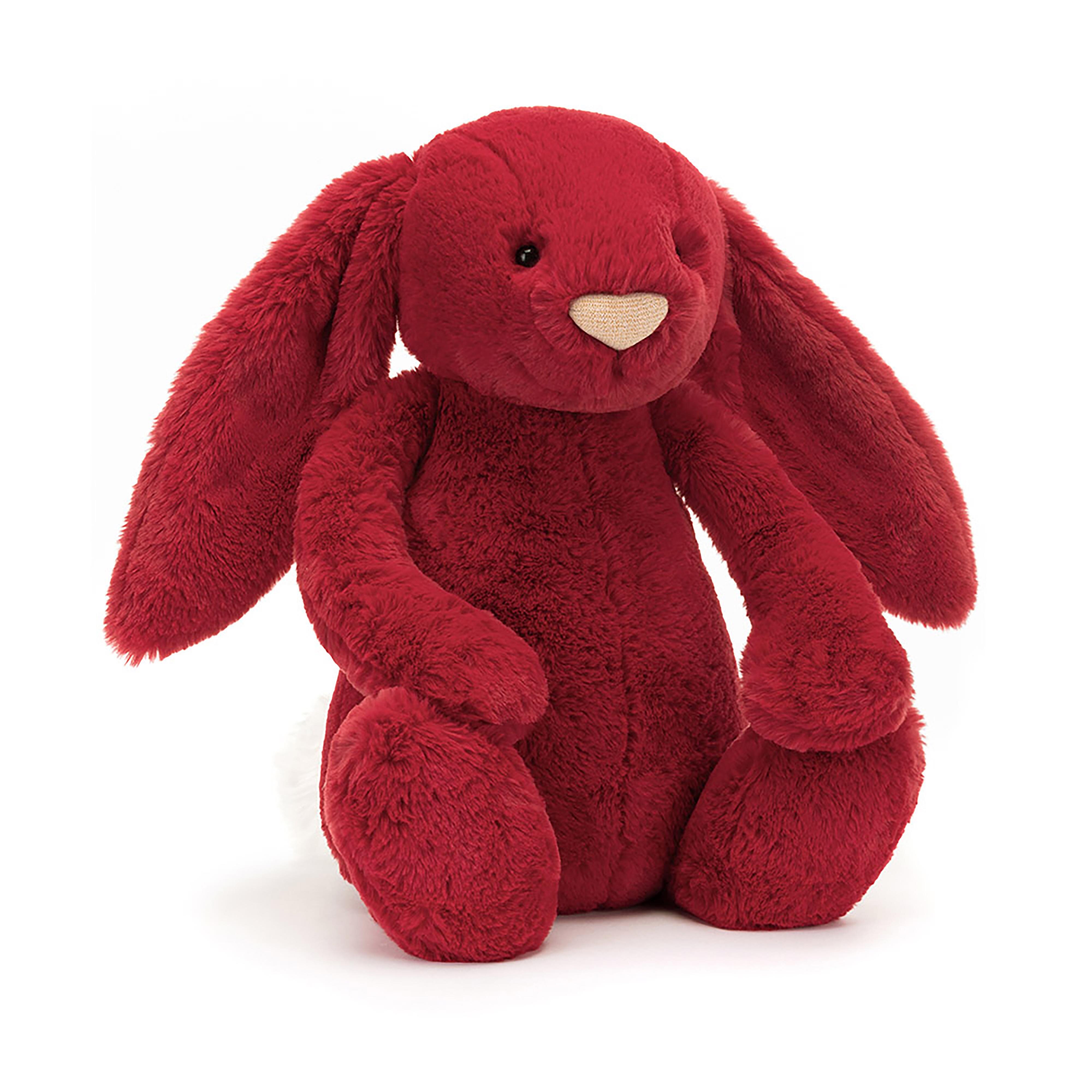 Jellycat Bashful Luxe Bunny Scarlett Big PLAY Soft Toys Kids Clothing NZ Shop Online Kid Republic Jellycat