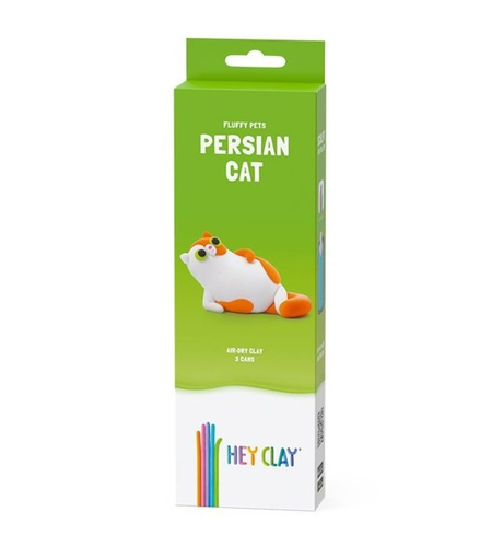 Hey Clay Fluffy Pets, Persian Cat - 3 Cans, 5 Colour