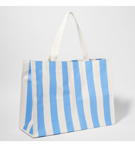 Sunnylife Carryall Beach Bag Le Weekend - Mid Blue Cream