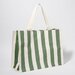 Sunnylife Carryall Beach Bag The Vacay - Olive Stripe