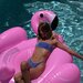 Sunnylife Luxe Ride-On Float Rosie The Flamingo - Bubblegum Pink