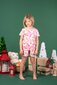 Rock Your Kid Pink Retro Santa PJ Set