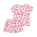 Rock Your Kid Pink Retro Santa PJ Set