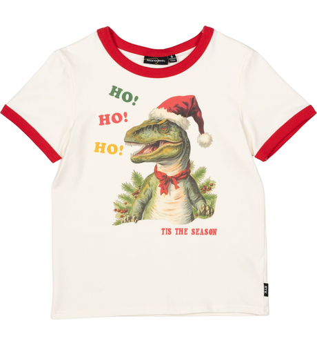 Rock Your Kid Ho Ho Ho Ringer Tee