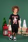 Rock Your Kid Santa Sleigher Ringer Tee