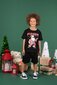 Rock Your Kid Santa Sleigher Ringer Tee