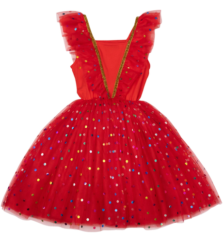 Rock Your Kid Red Party Tulle Dress