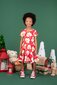 Rock Your Kid Retro Santa Waisted Dress