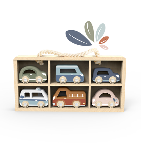 Speedy Monkey Car Display Case w/6 Vehicles