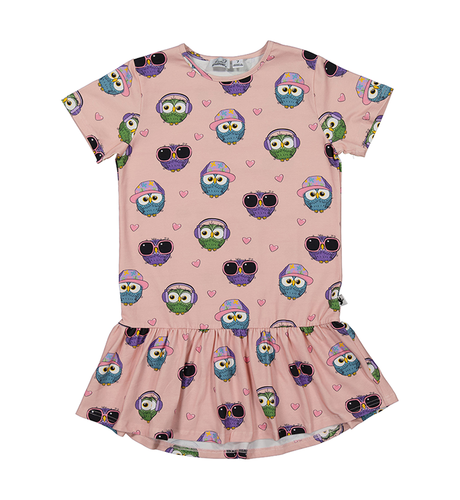 Kissed By Radicool Owl Love Frill Dress