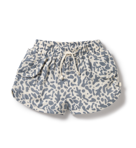 Wilson & Frenchy Blue Coral Organic Crinkle Short