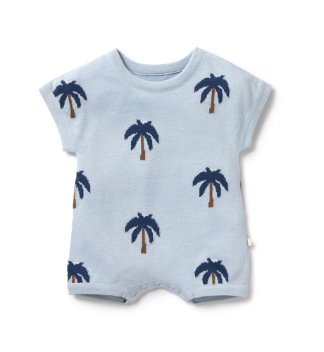 Wilson & Frenchy Little Palm Organic Knitted Growsuit