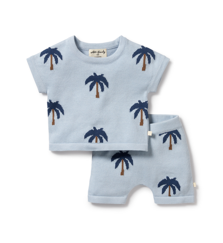 Wilson & Frenchy Little Palm Organic Knitted Set