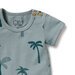 Wilson & Frenchy Palm Days Blue Organic Bodysuit