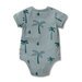 Wilson & Frenchy Palm Days Blue Organic Bodysuit