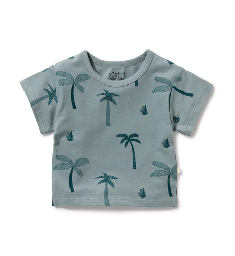 Wilson & Frenchy Palm Days Blue Organic Tee