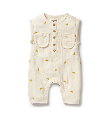 Wilson & Frenchy Sunshine Organic Crinkle Growsuit