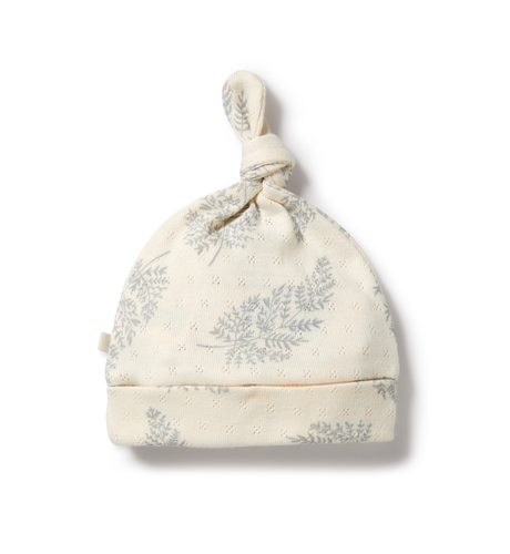 Wilson & Frenchy Forever Ferns Organic Pointelle Knot Hat