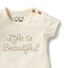 Wilson & Frenchy Life is Beautiful Organic Bodysuit