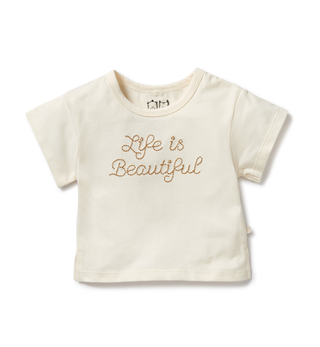 Wilson & Frenchy Life is Beautiful Organic Tee