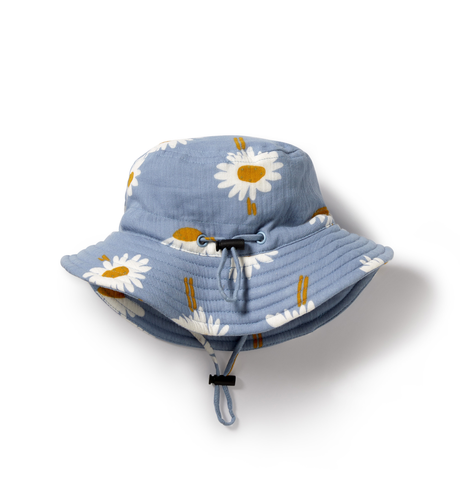 Wilson & Frenchy Daisy Floral Organic Crinkle Sun Hat