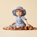 Wilson & Frenchy Daisy Floral Organic Crinkle Sun Hat