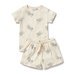 Wilson & Frenchy Little Fantail Organic Pointelle S/S Pyjamas