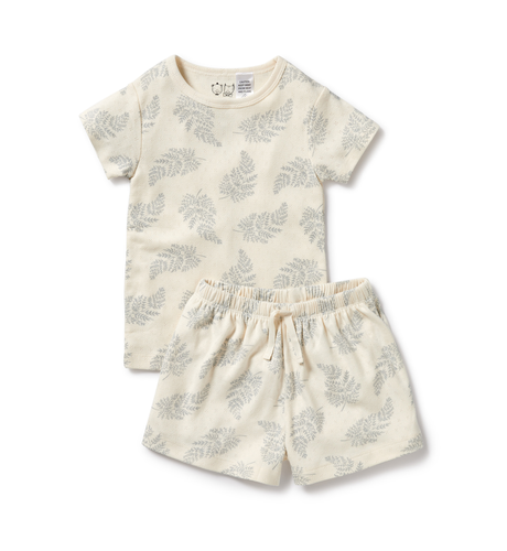 Wilson & Frenchy Forever Ferns Organic Pointelle S/S Pyjamas