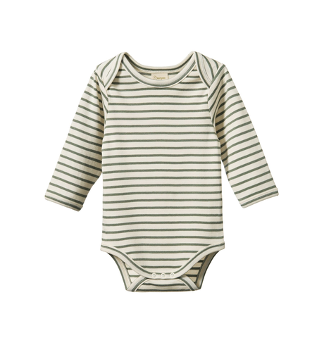 Nature Baby L/S Bodysuit - Nettle Sailor Stripe