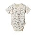 Nature Baby S/S Kimono Bodysuit - Waterlilies Print